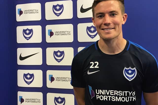 Loan signing David Wheeler Picture: Portsmouth FC