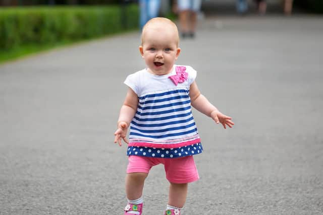 Steve Canavan's tot Mary has just started to walk, but he can't see why his wife's so bothered