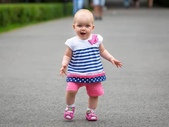 Steve Canavan's tot Mary has just started to walk, but he can't see why his wife's so bothered