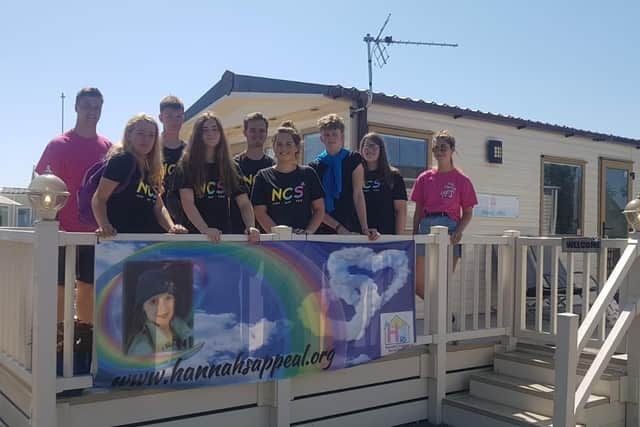 Teenagers volunteered their time to help Hannah's Holiday Home Appeal as part of the NCS programme.