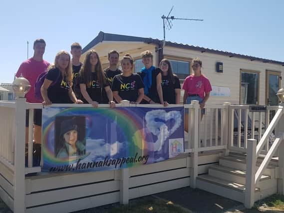 Teenagers volunteered their time to help Hannah's Holiday Home Appeal as part of the NCS programme.