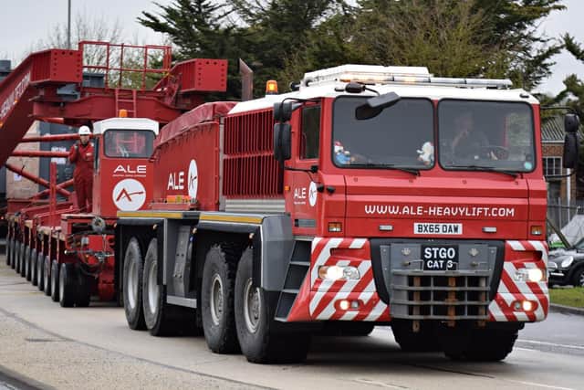 Abnormal load will be travelling through Portsmouth on Sunday. Picture: Dan Jessup