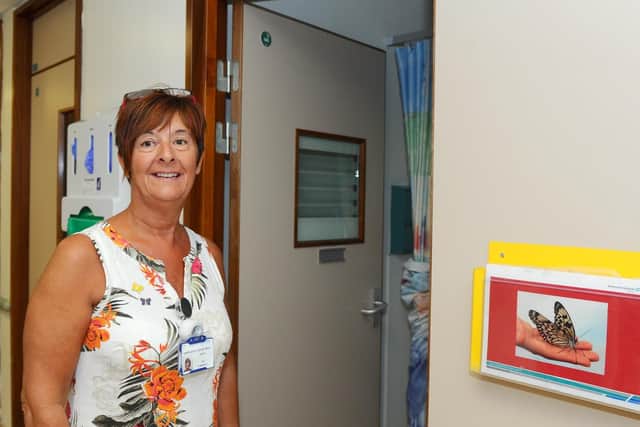 DREAM COME TRUE: Sister Lee Campbell outside the room which will be used as the bereavement suite
Picture: Sarah Standing