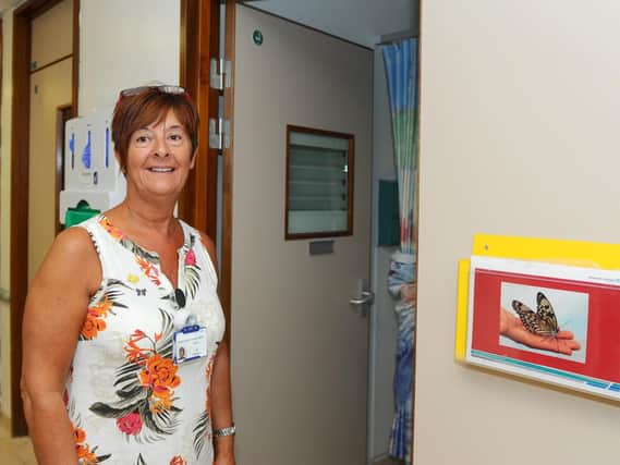DREAM COME TRUE: Sister Lee Campbell outside the room which will be used as the bereavement suite
Picture: Sarah Standing