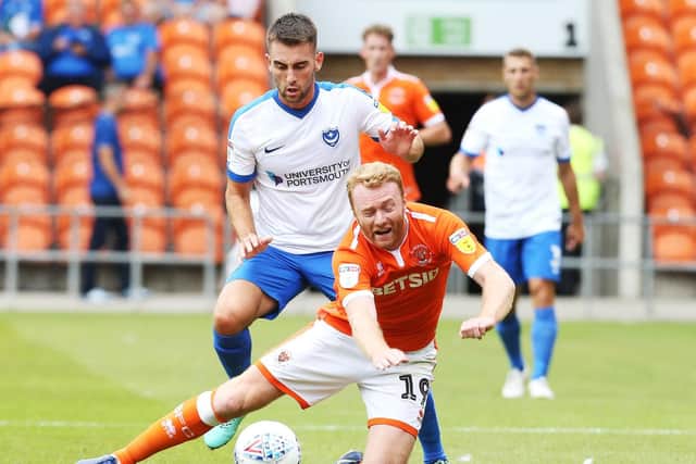 Action from Pompey's 2-1 win at Blackpool. Picture: Joe Pepler