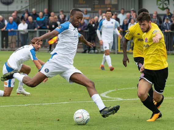 Hawks striker Nicke Kabamba. Picture: Keith Woodland