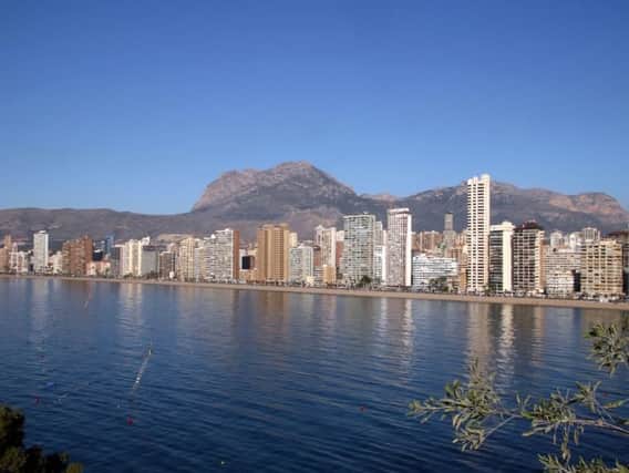 She was on holiday in Benidorm