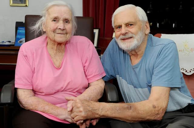 Dennis (91) and Eileen (90) Jarrett from Purbrook, celebrated their Platinum Wedding Anniversary on 6th July.
