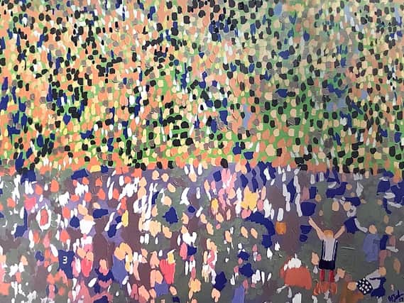 Pitch invasion by Barry Laden.