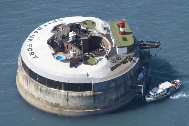 Spitbank Fort in the Solent.