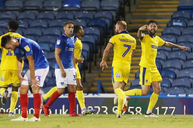 Pompey crashed out of the Carabao Cup to AFC Wimbledon last night. Picture: Joe Pepler