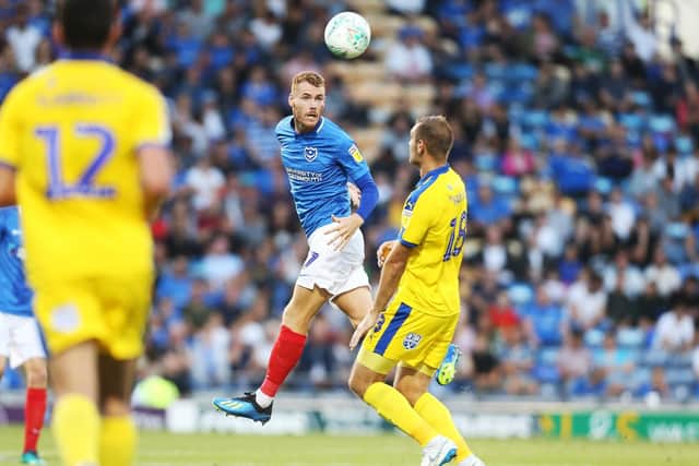 Jordan Cross picked Tom Naylor out as Pompey's star man. Picture: Joe Pepler
