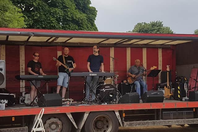 One of the acts on stage at The Farmer Inn