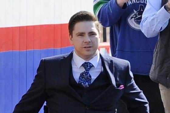 Oliver Redmond outside Portsmouth Magistrates' Court at a previous hearing