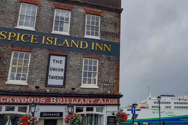 Get a free Gin at Spice Island. Picture: Wightlink