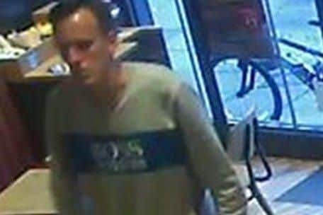 The CCTV image released by police