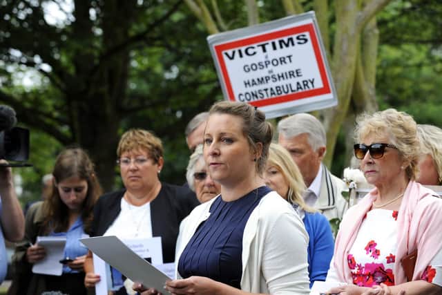 Bridget Devine-Reeves at the unveiling of the Gosport Independent Panel. Picture: Malcolm Wells