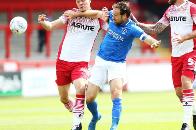 Pompey striker Brett Pitman