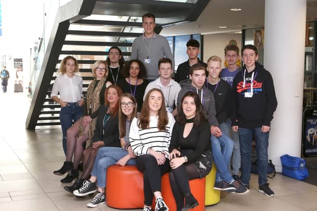 Trainee journalists at Highbury College in 2017