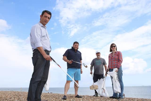 From left, Sergio Di Dino, Giles Babb, Cliff Culver and Jane Di Dino