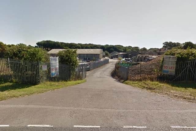 The entrance to Sawmills Industrial Park