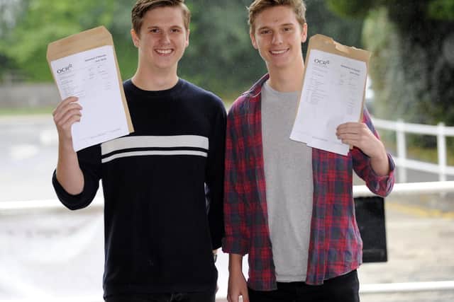 Twins Ed Hall, left, and Ben Hall. Picture: Malcolm Wells