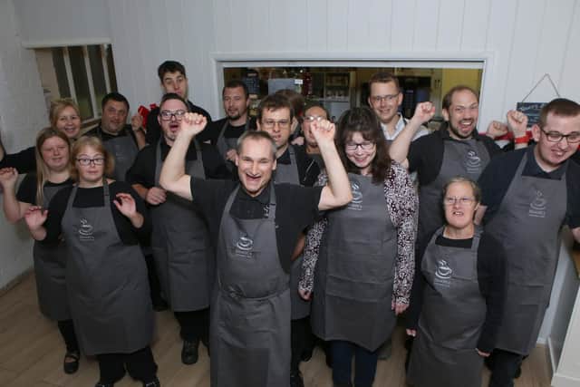 18 volunteers with learning disabilities run Hewitt's Caf in Emsworth. Picture: Habibur Rahman