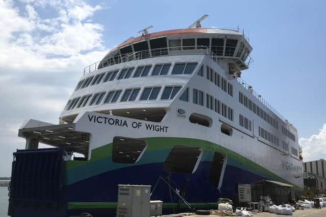 The ferry will become Wightlink's new flagship vessel