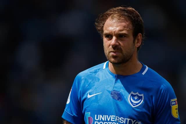 Pompey captain Brett Pitman.