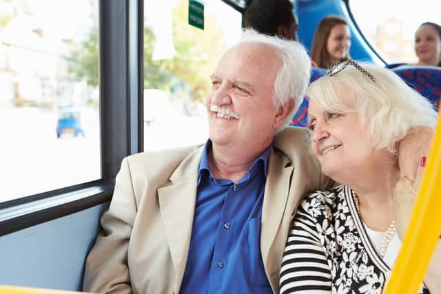 Hampshire County Council has floated the idea of introducing a 50p charge for people using the OAP free bus pass Picture posed by models