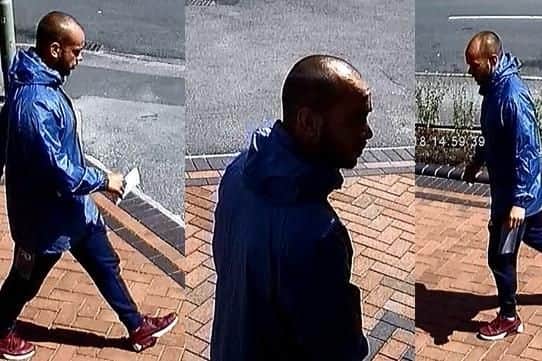 Police want to speak to this man after a woman was conned out of 500 in Fareham