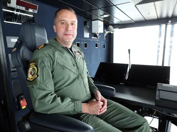 Commander (Air) James Blackmore, affectionately known as 'Wings' is the man who will be in charge of the first landing of the F-35B on HMS Queen Elizabeth