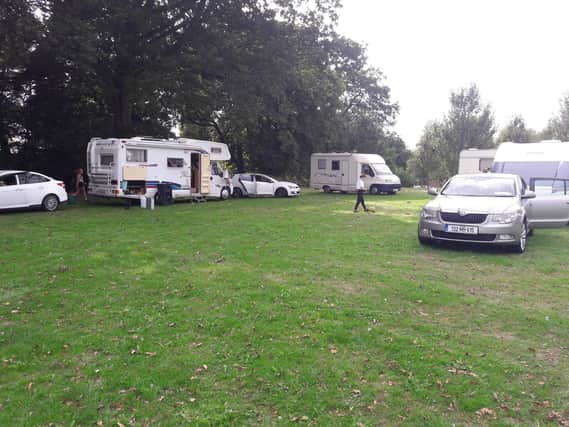 Travellers at Fareham Leisure Centre on Monday, August 20
