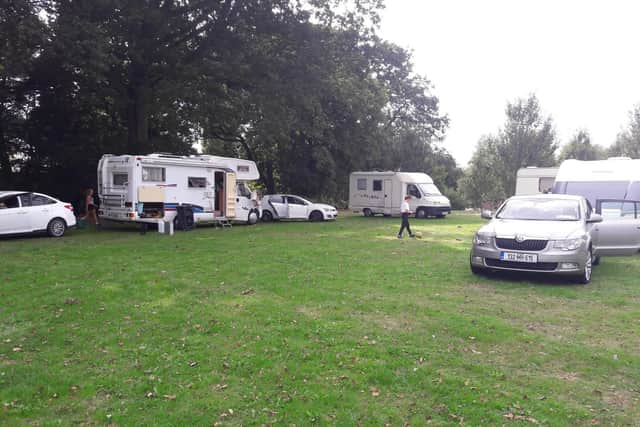 Travellers at Fareham Leisure Centre on Monday, August 20