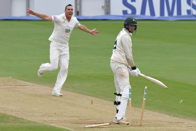 Kyle Abbott helped Hampshire seal an excellent win on the final day. Picture: Neil Marshall