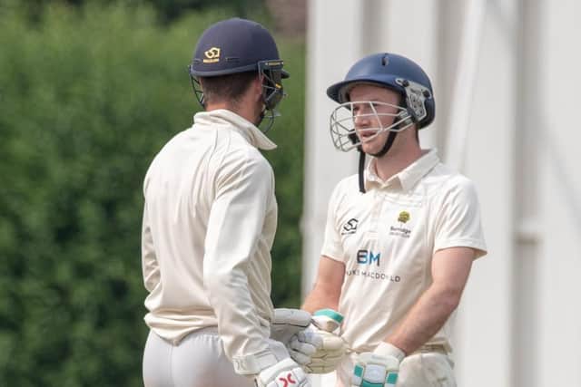 Burridge batsman Joe Collings-Wells, right. Picture: Vernon Nash