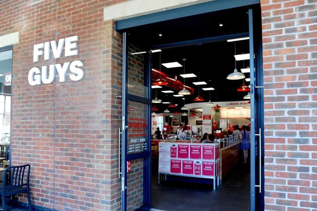 Five Guys in Gunwharf Quays