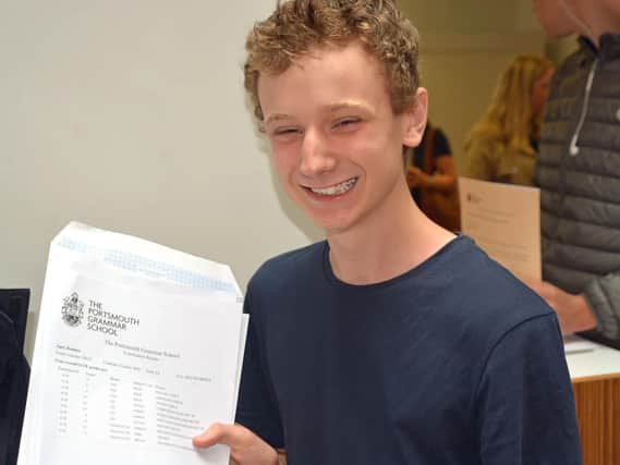 Dominic Ager, got top grades in his GCSEs