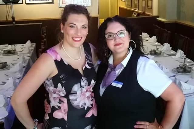 Emily Warden funeral co-ordinator at Southern Co-ops North End branch, pictured left