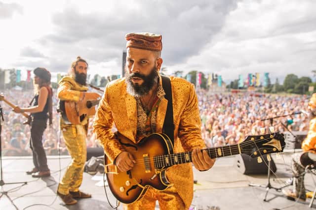 The Turbans on stage at Wilderness Festival. Picture by Danny North.