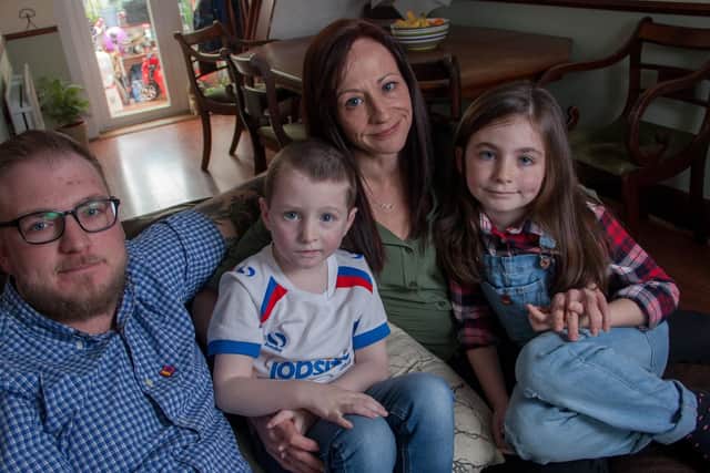 Harry St Ledger with his family