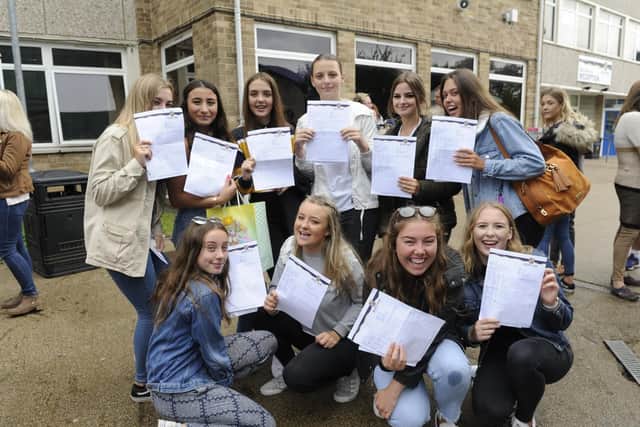 GCSE results day at Brune Park School in Gosport. 
Picture Ian Hargreaves  (180823-1_brune)