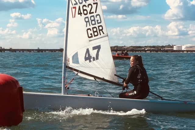 Heather Aitken prepares for her journey around the Isle of Wight