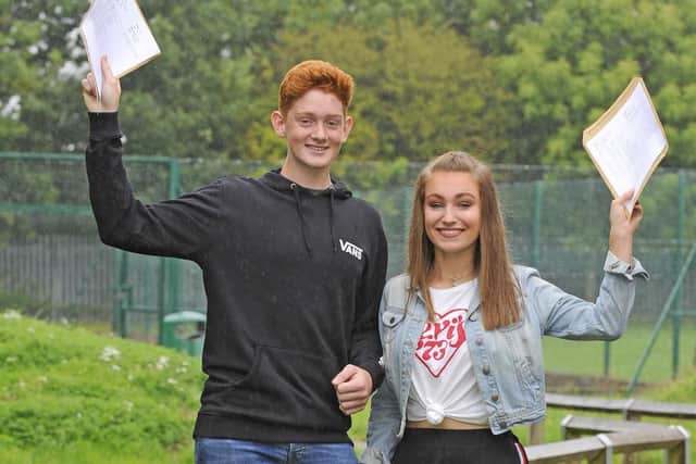 Crookhorn College pupils Freddy Norman (16) from Bedhampton with Claudia Gough (16) from Waterlooville. Picture: Malcolm Wells