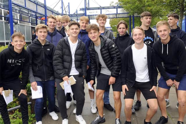 These footballing lads had double success representing Horndean Technology College. Picture: Malcolm Wells