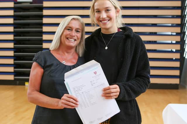 Katherine Wildsmith with her daughter Chloe Wildsmith at Portsmouth High School