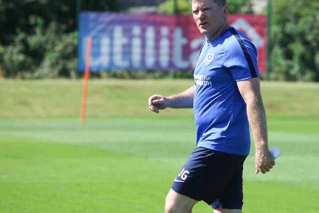 Pompey assistant manager Joe Gallen.