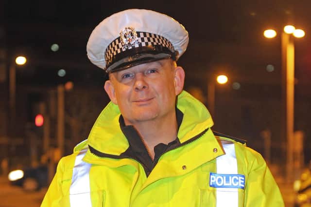Sgt David Sanderson at a Hampshire police Christmas drink-drive operation in 2015. Picture: Ian Hargreaves