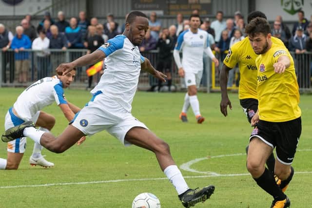 Hawks striker Nicke Kabamba. Picture: Keith Woodland
