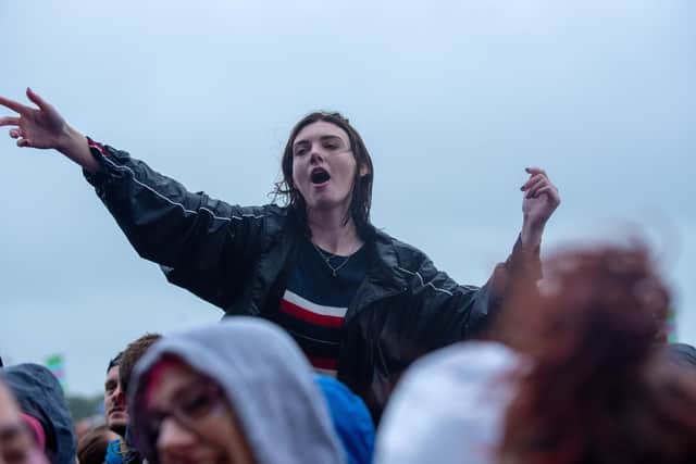 Enjoying the Amazons playing the Common Stage. Picture: Vernon Nash